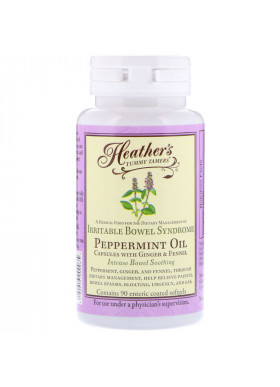 Heather's Tummy Care, Peppermint Oil, Irritable Bowel Syndrome, 90 Enteric Coated Softgels