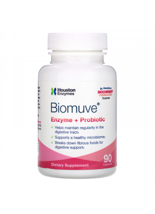 Houston Enzymes, Biomuve, Enzyme + Probiotic, 90 Capsules