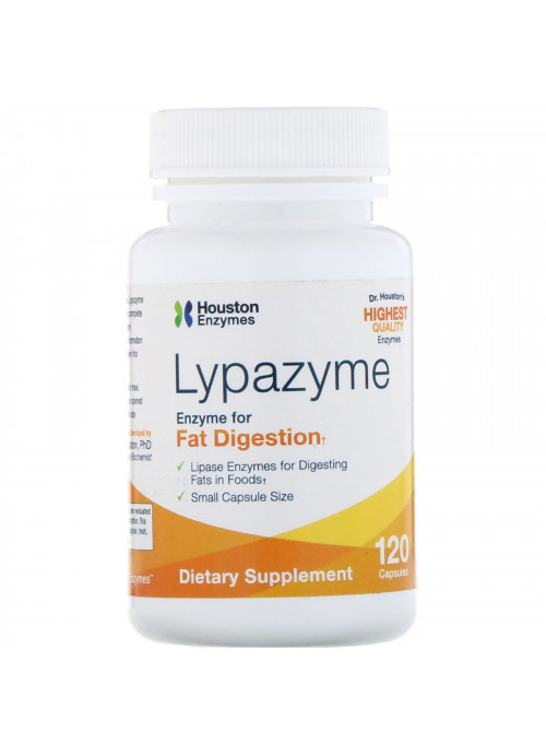 Houston Enzymes, Lypazyme, 120 Capsules