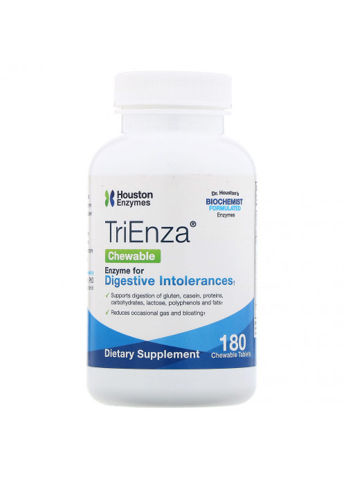 Houston Enzymes, TriEnza Chewable, 180 Chewable Tablets