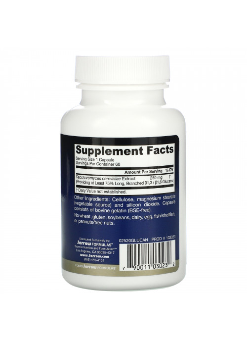 Jarrow Formulas, Beta Glucan, 60 Capsules