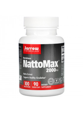 Jarrow Formulas, NattoMax 2000 FU, 100 mg, 90 Veggie Caps