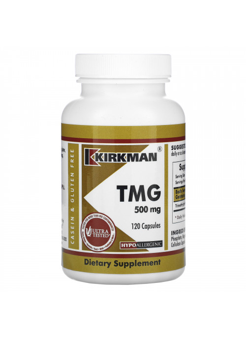 Kirkman Labs, TMG , 500 mg, 120 Capsules