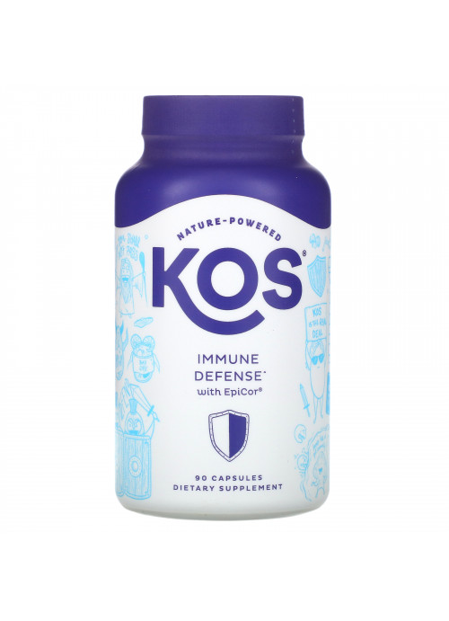 KOS, Immune Defense with EpiCor, 90 Capsules