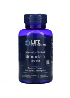 Life Extension, Specially-Coated Bromelain, 500 mg, 60 Enteric Coated Tablets