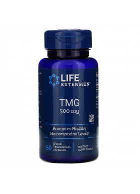 Life Extension, TMG, 500 mg, 60 Liquid Vegetarian Capsules