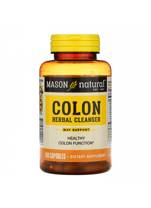Mason Natural, Colon Herbal Cleanser, 100 Capsules