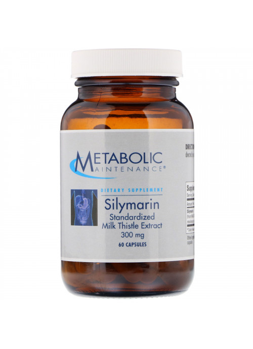 Metabolic Maintenance, Silymarin, Standardized Milk Thistle Extract, 300 mg, 60 Capsules
