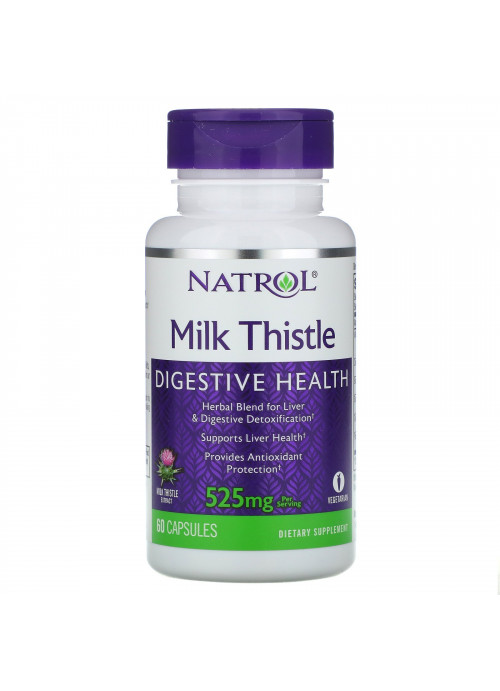 Natrol, Milk Thistle , 525 mg, 60 Capsules