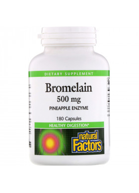 Natural Factors, Bromelain, 500 mg, 180 Capsules