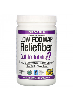 Natural Factors, Organic Low Fodmap Reliefiber, Unflavored, 5.3 oz (150 g)