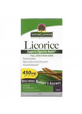 Nature's Answer, Licorice, 450 mg, 90 Vegetarian Capsules