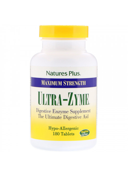 Nature's Plus, Maximum Strength Ultra-Zyme, 180 Tablets