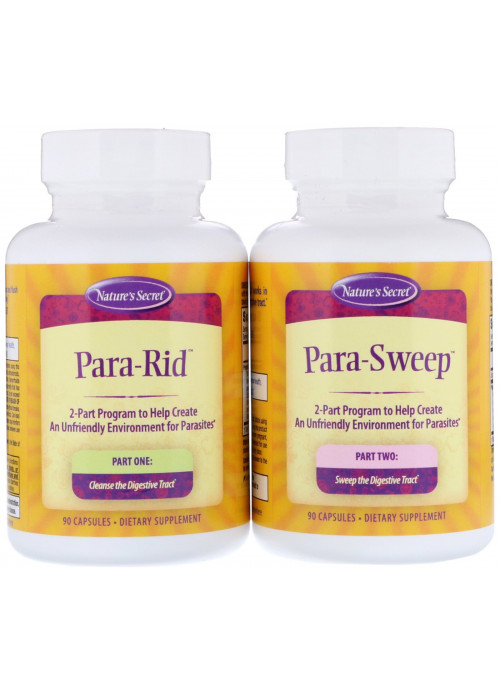 Nature's Secret, Parastroy, Cleanse & Sweep The Intestinal Tract, 2 Bottles, 90 Capsules Each