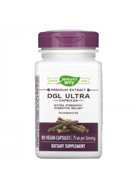 Nature's Way, DGL Ultra, 75 mg, 90 Vegan Capsules