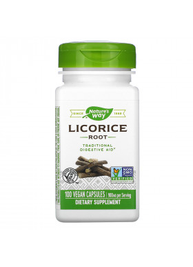 Nature's Way, Licorice Root, 900 mg, 100 Vegan Capsules