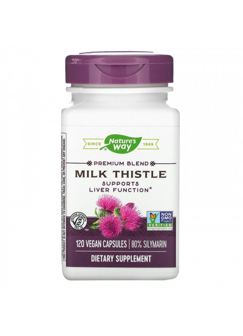Nature's Way, Milk Thistle, Standardized, 120 Vegan Capsules