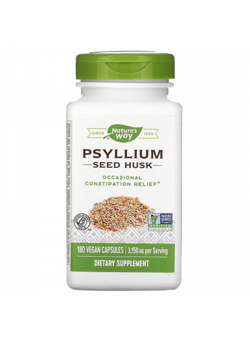 Nature's Way, Psyllium Seed Husk, 3,150 mg, 180 Vegan Capsules