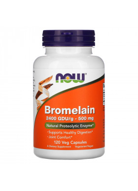 Now Foods, Bromelain, 500 mg, 120 Veg Capsules