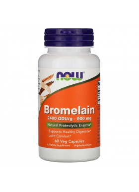 Now Foods, Bromelain, 500 mg, 60 Veg Capsules