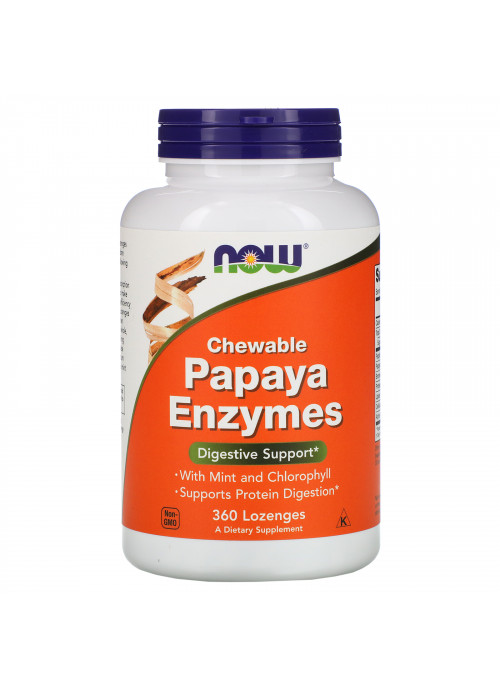 Now Foods, Chewable Papaya Enzymes, 360 Lozenges