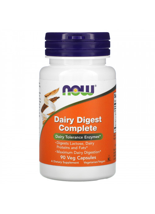 Now Foods, Dairy Digest Complete, 90 Veg Capsules