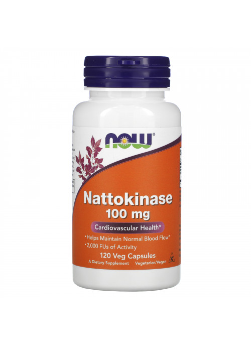 Now Foods, Nattokinase, 100 mg, 120 Veg Capsules