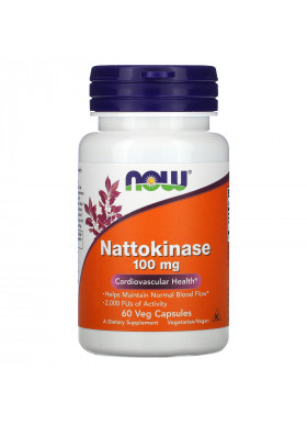 Now Foods, Nattokinase, 100 mg, 60 Veg Capsules