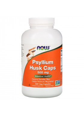 Now Foods, Psyllium Husk Caps, 500 mg, 500 Veg Capsules