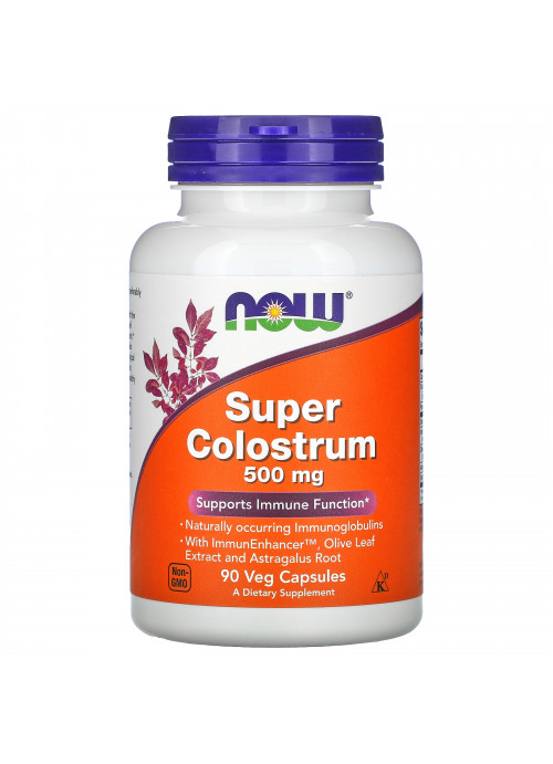 Now Foods, Super Colostrum, 500 mg, 90 Veg Capsules