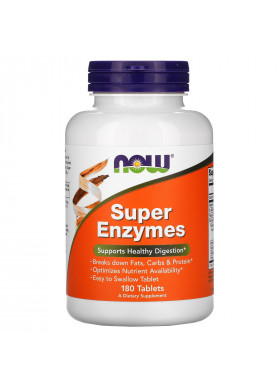 Now Foods, Super Enzymes, 180 Tablets