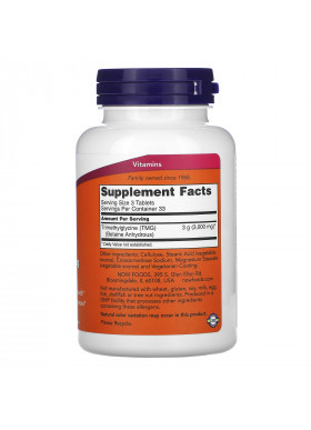 Now Foods, TMG, 1,000 mg, 100 Tablets