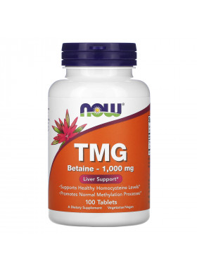 Now Foods, TMG, 1,000 mg, 100 Tablets