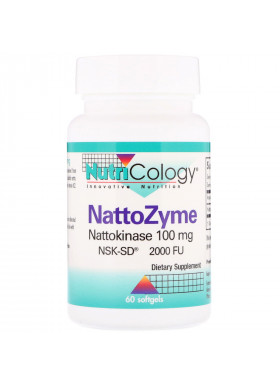 Nutricology, NattoZyme, 100 mg, 60 Softgels