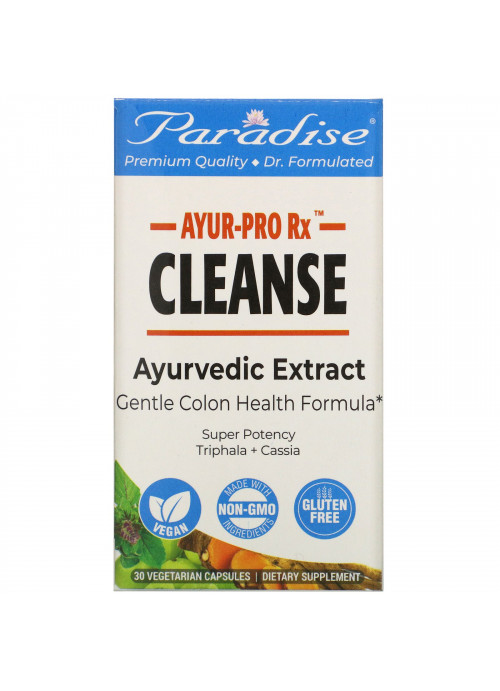Paradise Herbs, AYRU Pro Rx, Cleanse, 60 Vegetarian Capsules