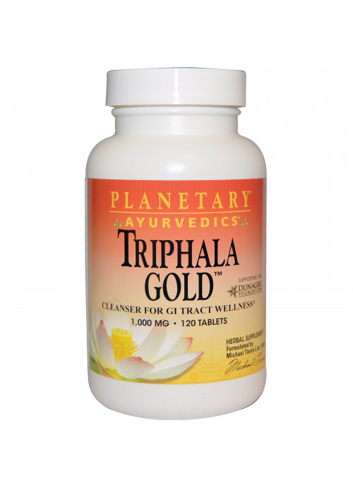 Planetary Herbals, Ayurvedics, Triphala Gold, 1,000 mg, 120 Tablets