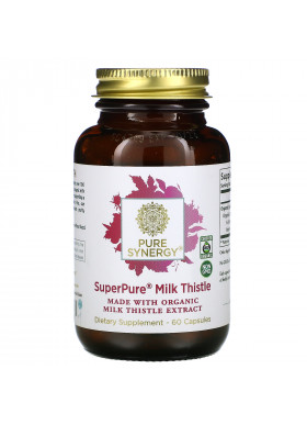Pure Synergy,  Super Pure Milk Thistle Organic Extract, 60  Capsules