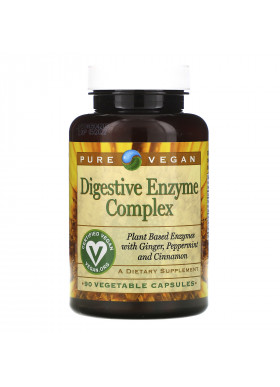 Pure Vegan, Digestive Enzyme Complex, 90 Vegetable Capsules