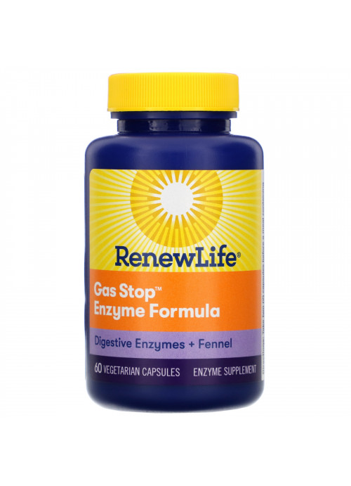 Renew Life, Gas Stop Enzyme Formula, 60 Vegetarian Capsules