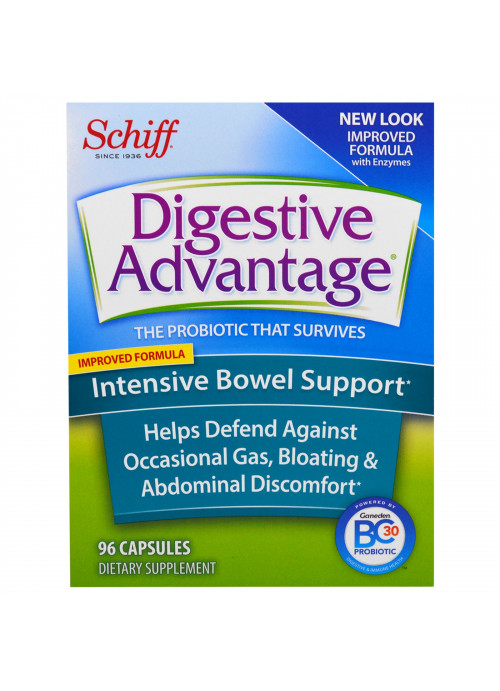 Schiff, Digestive Advantage, Intensive Bowel Support, 96 Capsules