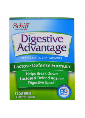 Schiff, Digestive Advantage, Lactose Defense Formula, 32 Capsules