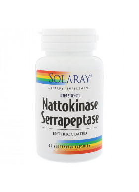 Solaray, Nattokinase Serrapeptase, 30 Vegetarian Capsules