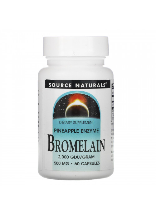 Source Naturals, Bromelain, 500 mg, 60 Capsules