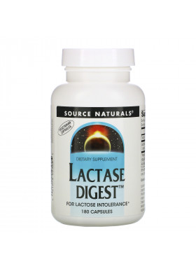 Source Naturals, Lactase Digest, 180 Capsules