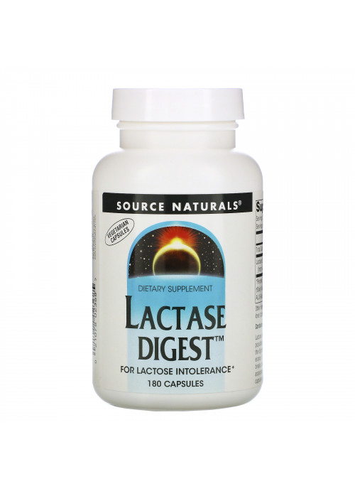 Source Naturals, Lactase Digest, 180 Capsules