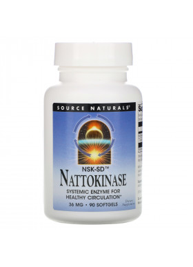 Source Naturals, NSK-SD, Nattokinase, 36 mg, 90 Softgels