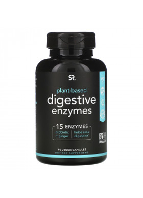 Sports Research, Digestive Enzymes, Plant-Based, 90 Veggie Capsules