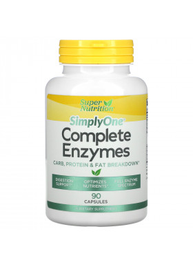 Super Nutrition, Simply One, Complete Enzymes, 90 Capsules