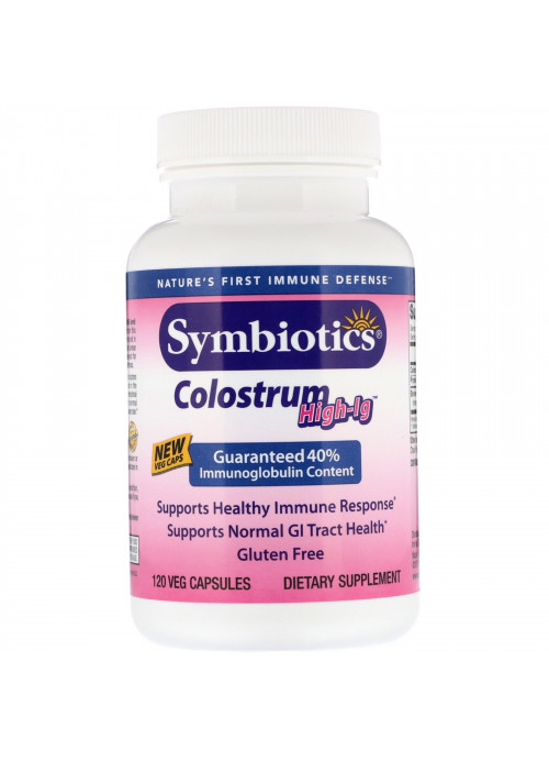 Symbiotics, Colostrum High-IG, 120 Veg Capsules