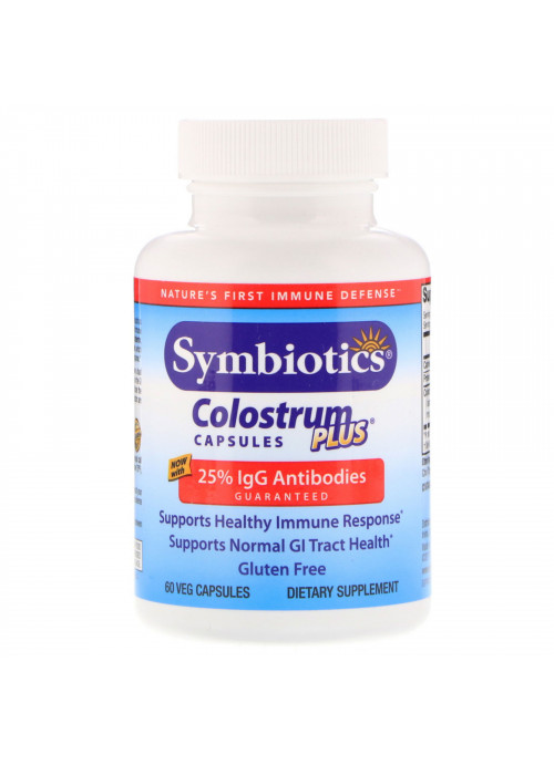 Symbiotics, Colostrum Plus, 60 Veg Capsules